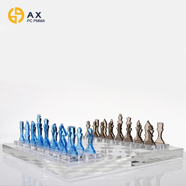 ISO9001 Heat Resistant Acrylic Chess Set